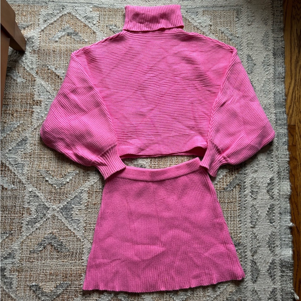 Zara Pink Sweater Set